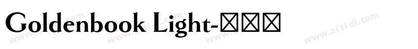 Goldenbook Light字体转换